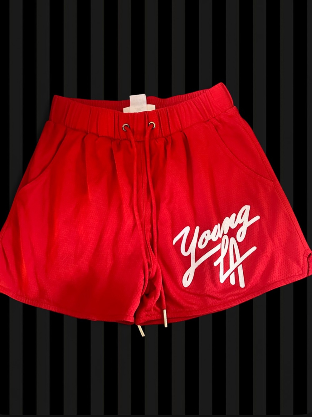 YoungLA Women's Red Athletic Shorts
